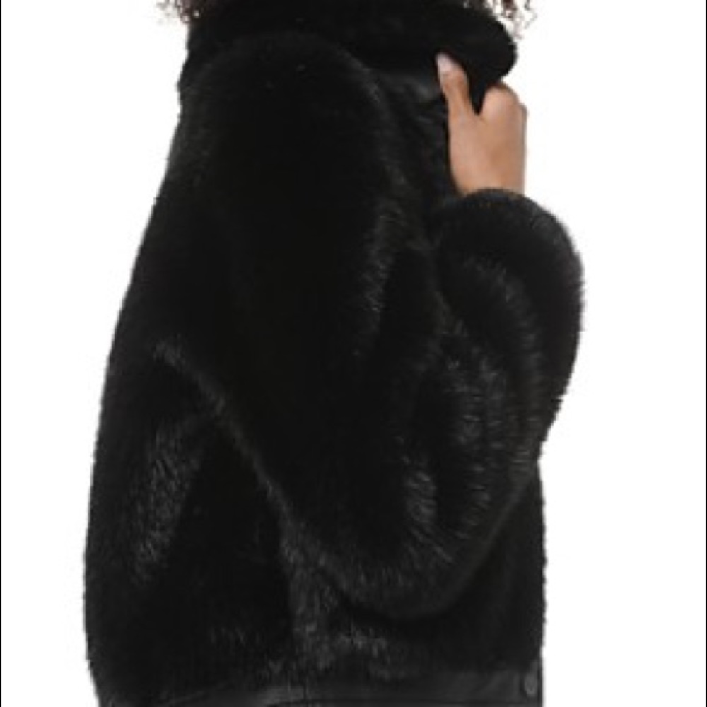 Size Small Shearling Bomber Jacket - image 3